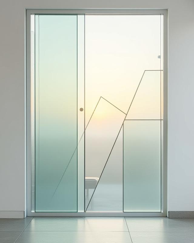 Architectural Urban Dawn Window Panel